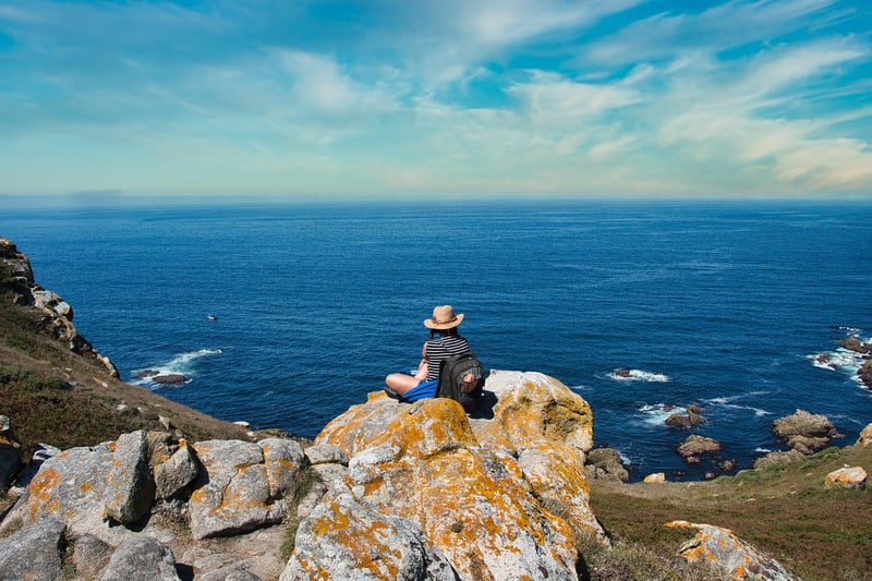 Hiker in natural surroundings